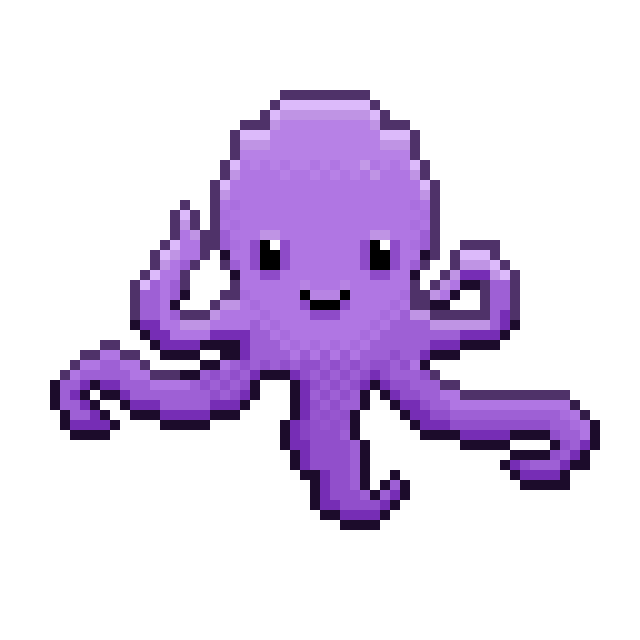 Lavender Octopus Art